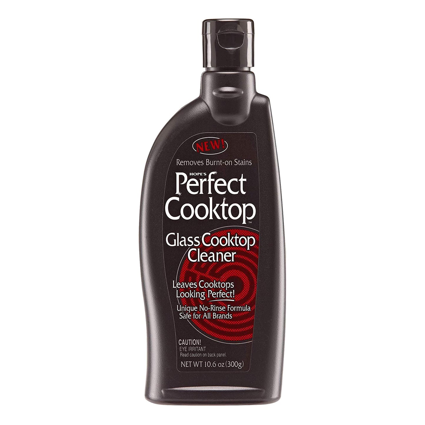 HOPE'S Perfect Cooktop Glass and Ceramic Cooktop and Stove Top Cleaner, Fast Acting and Removes Burnt on Stains from Glass Ceramic Smooth Top Ranges with its No Rinse Formula, 10.6 Oz, Pack of 1