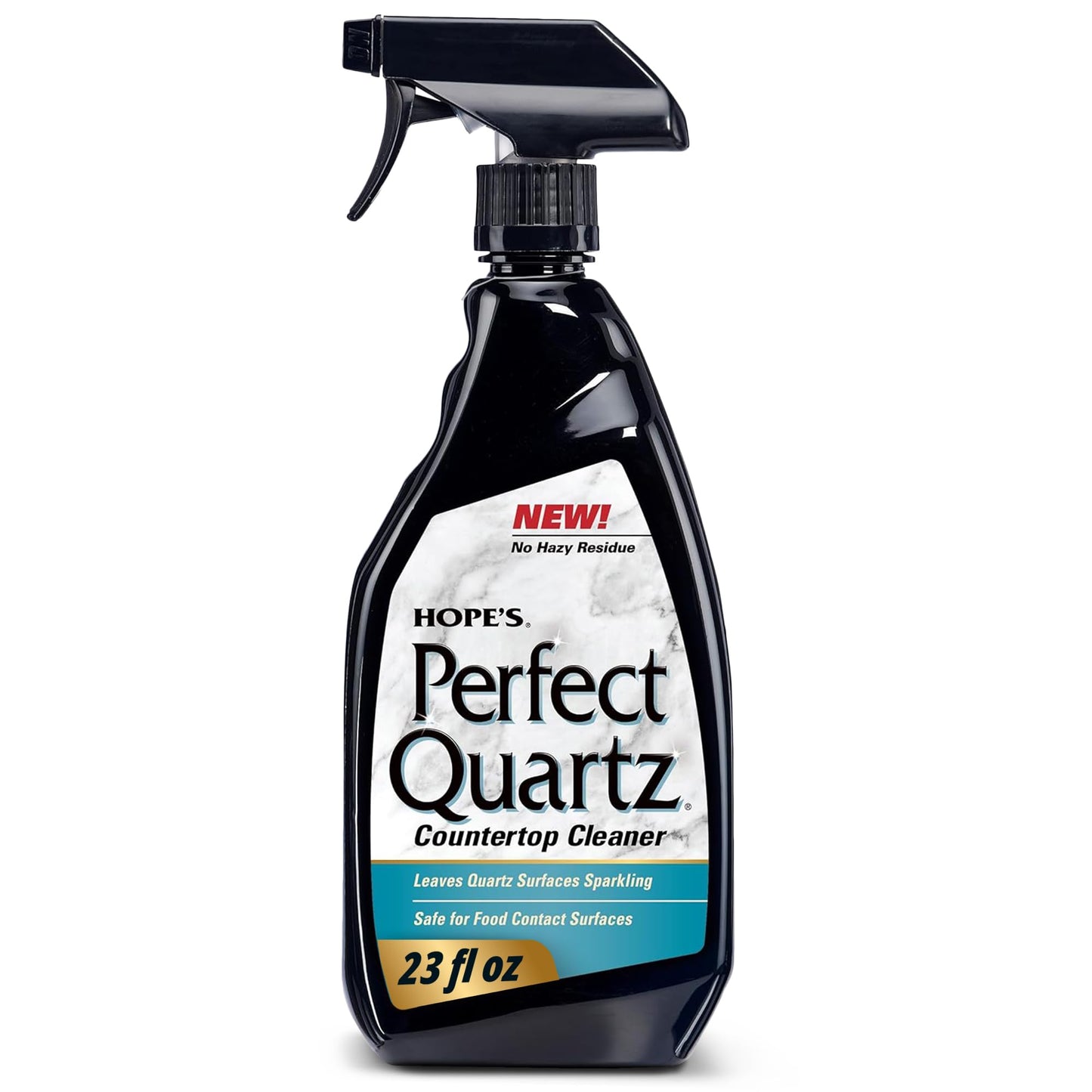 HOPE'S Perfect Quartz Countertop Cleaner, No Hazy Residue, Streak-Free, Safe on Food Contact Surfaces, Fragrance-Free, Sunscreen-Free, Counter Cleaner for All Brands of Quartz, 23 Fl Oz, Pack of 1